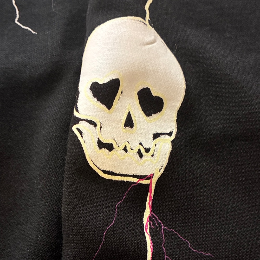 Lovesick by Torrid Black Bomber Jacket with Skull and Heart Accents - Picture 4 of 12